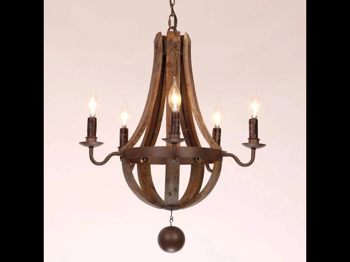 rustic-reclaimed-wood-rust-metal-5-light-chandelier-with-candle-light-1