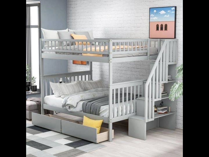 harper-bright-designs-classic-gray-full-over-full-bunk-bed-with-2-drawers-and-storage-staircase-1