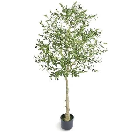 Natural-Looking Tall Faux Olive Tree for Indoor Spaces | Image