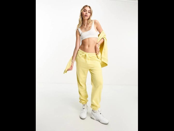 fcuk-sweatpants-with-white-logo-in-lemon-part-of-a-set-yellow-1