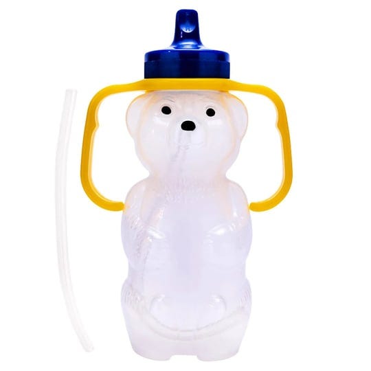 talktools-honey-bear-drinking-cup-with-2-flexible-straws-includes-instructions-spill-proof-lid-1