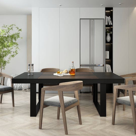 fufugaga-black-casual-dining-table-composite-with-black-composite-base-86-4-in-l-x-29-3-in-h-jh0278--1
