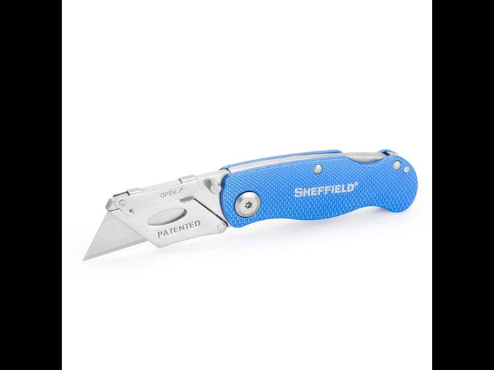 sheffield-12113-one-hand-opening-lock-back-utility-knife-blue-1