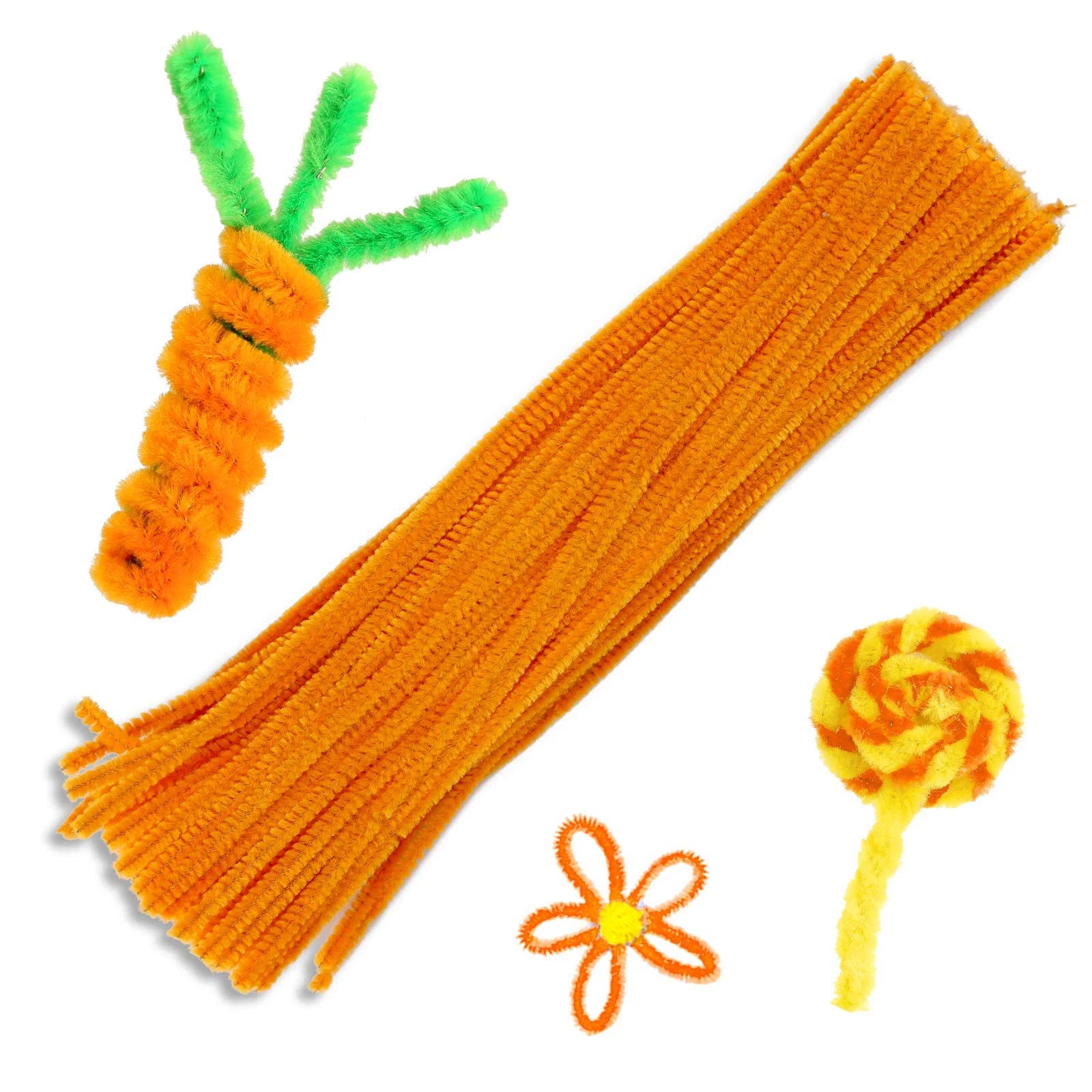 100 Piece Zlulary Pipe Cleaners Set for DIY Arts & Crafts Decorations | Image