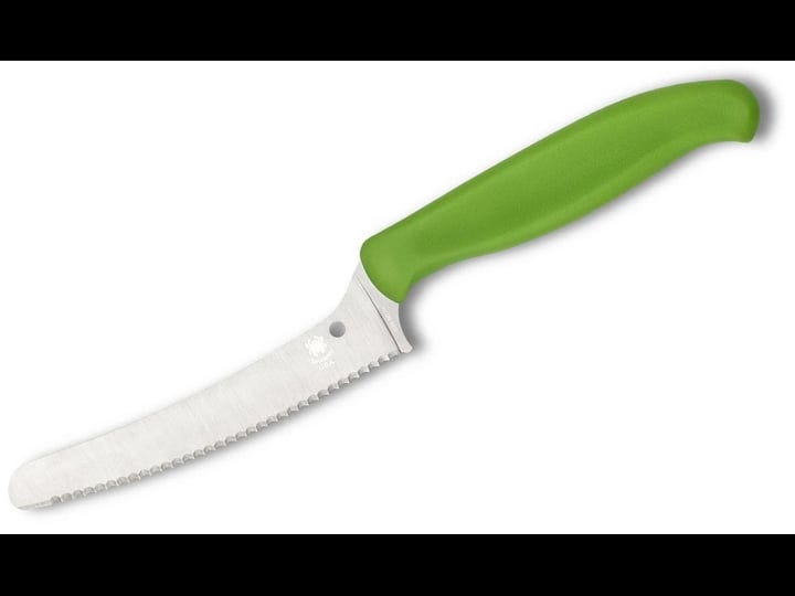 spyderco-blunt-tip-z-cut-serrated-blade-green-knife-1