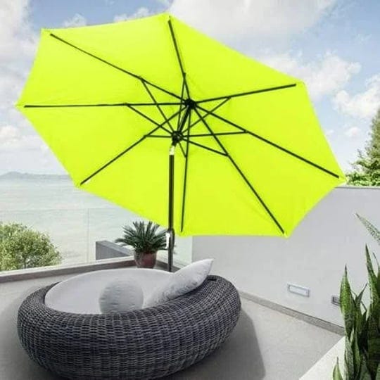 tempera-9ft-push-botton-tilt-patio-umbrella-size-9-green-1