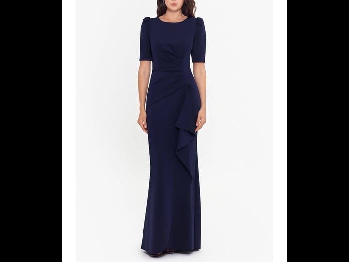 xscape-petite-puff-sleeve-gown-midnight-blue-size-8p-1