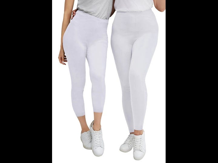 ellos-womens-plus-size-2-pack-leggings-4x-white-1