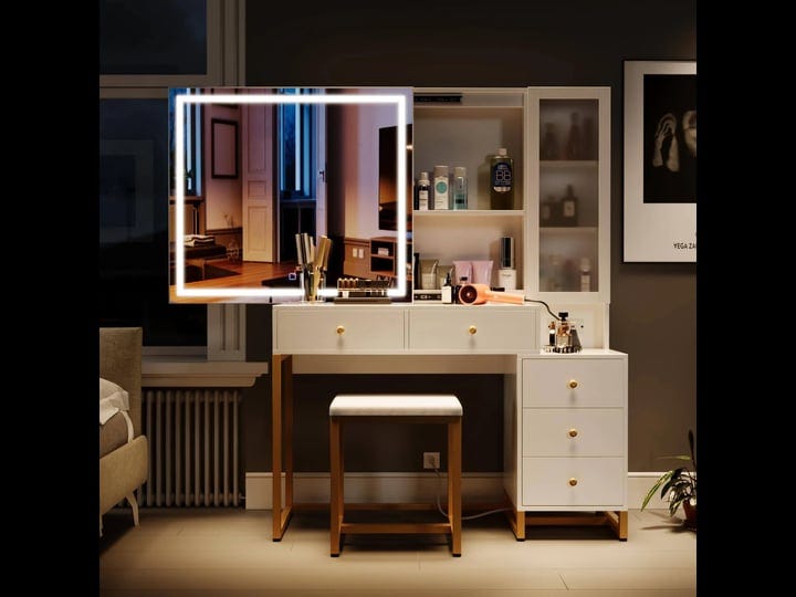 wildhome-vanity-set-with-lighted-mirror-and-charging-station-extra-large-mirror-makeup-vanity-table--1