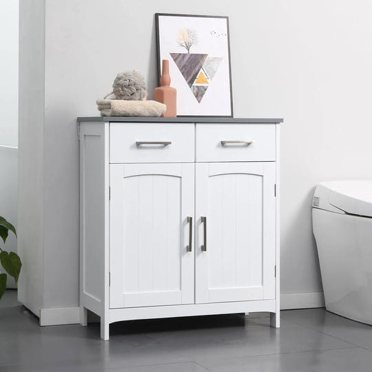kleankin-bathroom-floor-cabinet-freestanding-linen-cabinet-storage-cupboard-with-2-drawers-double-do-1