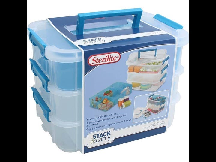 sterilite-stackable-3-tier-storage-box-blue-clear-1