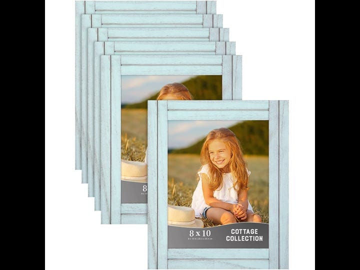 icona-bay-8x10-eggshell-blue-picture-frame-farmhouse-style-6-pack-cottage-collection-size-8-inch-x-2