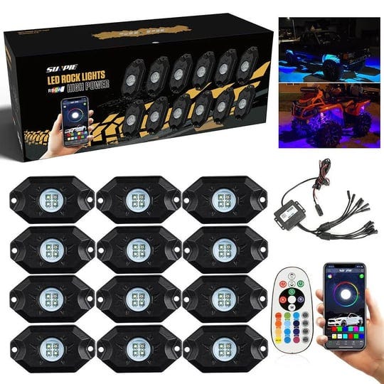 sunpie-12pod-rgbw-led-rock-lights-kits-bluetooth-remote-dual-control-extra-switch-wire-included-1