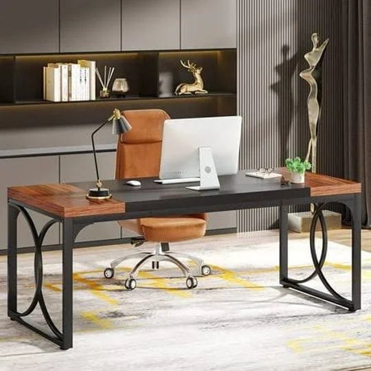 tribesigns-63-inch-executive-desk-large-office-computer-desk-industrial-thicken-wood-workstation-bus-1