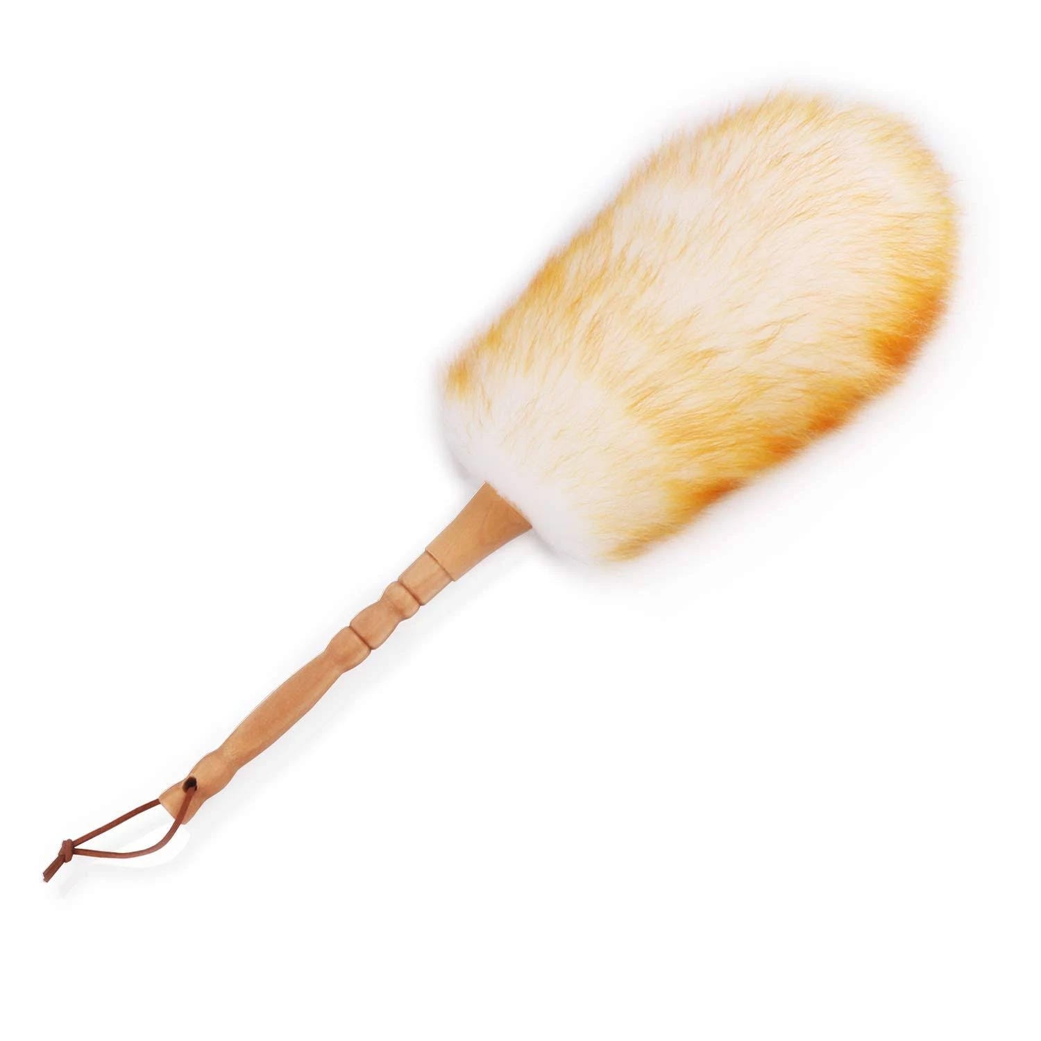 Premium Lambswool Duster with Solid Wooden Handle | Image