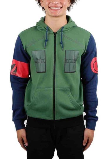 bioworld-naruto-shippuden-anime-mens-kakashi-hatake-costume-cosplay-zippered-hoodie-1