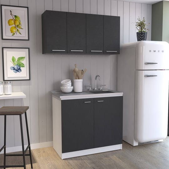 fm-furniture-aztec-2-piece-kitchen-set-wall-cabinet-utility-sink-cabinet-black-white-1