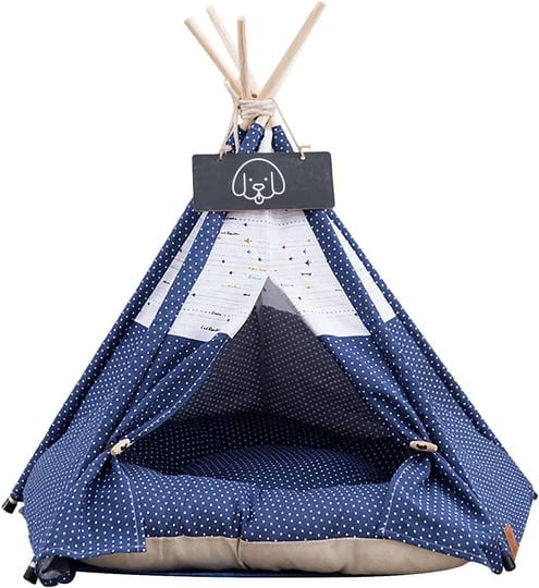 enlitoys-pet-teepee-dog-cat-bed-with-cushion-portable-luxery-pet-tents-houses-with-cushion-blackboar-1