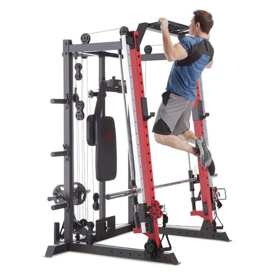 marcy-smith-machine-cage-system-home-gym-multifunction-rack-red-1