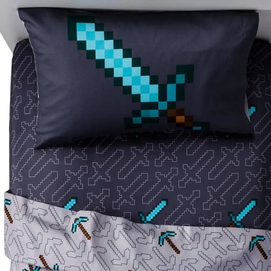 minecraft-3-piece-sheet-set-gray-twin-1