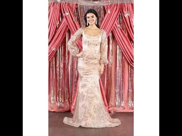 designer-royal-queen-rq7985-trumpet-mermaid-puffy-sleeve-dress-rosegold-16-womens-pink-1