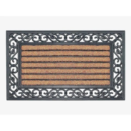 a1hc-rubber-and-coir-large-heavy-duty-outdoor-doormat-18x30-striped-coir-black-1