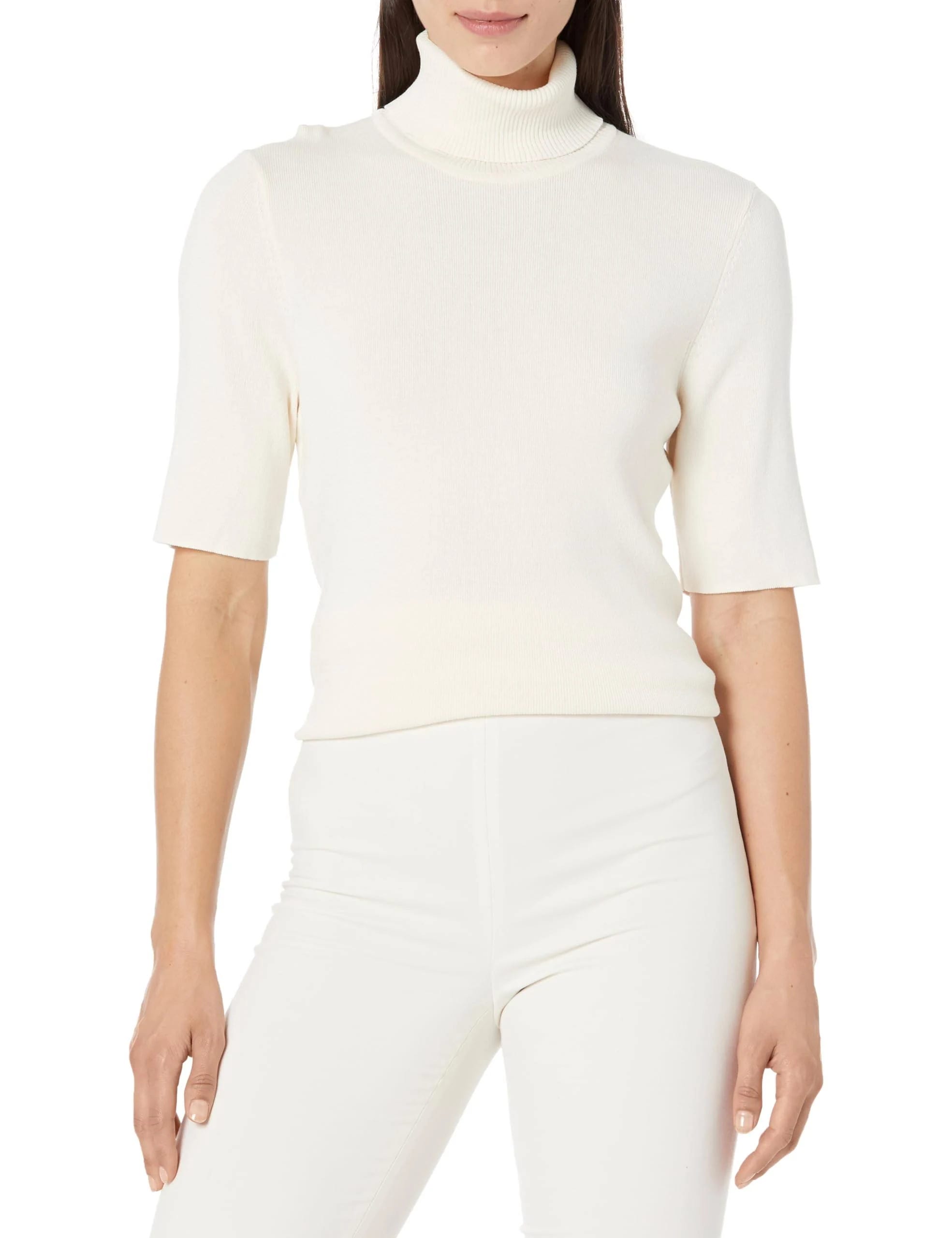 Anne Klein Short Sleeve Turtleneck - Classic Wardrobe Staple with Versatility | Image