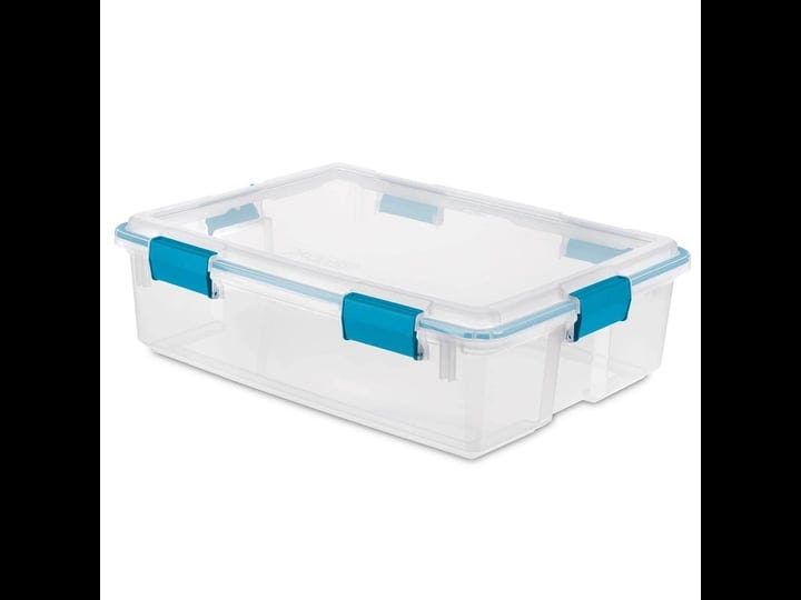 sterilite-37-qt-clear-plastic-home-storage-tote-bin-with-secure-lids-16-pack-1