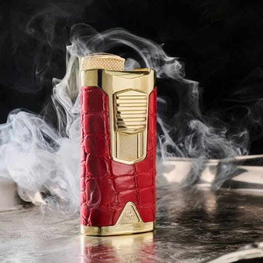 rocky-patel-statesman-torch-flame-triple-jet-cigar-lighter-gold-red-leather-1