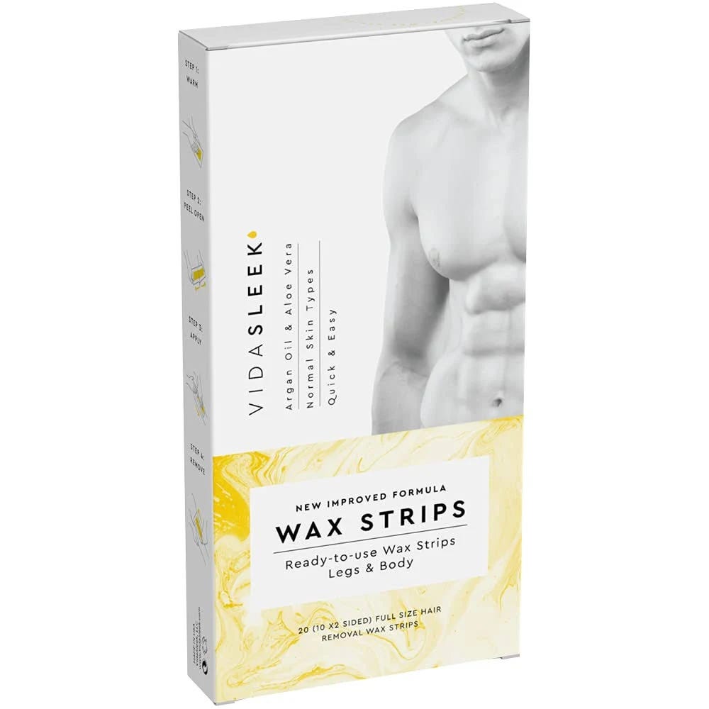 Purifying Hair Removal Wax Strips with Argan Oil & Aloe Vera | Image
