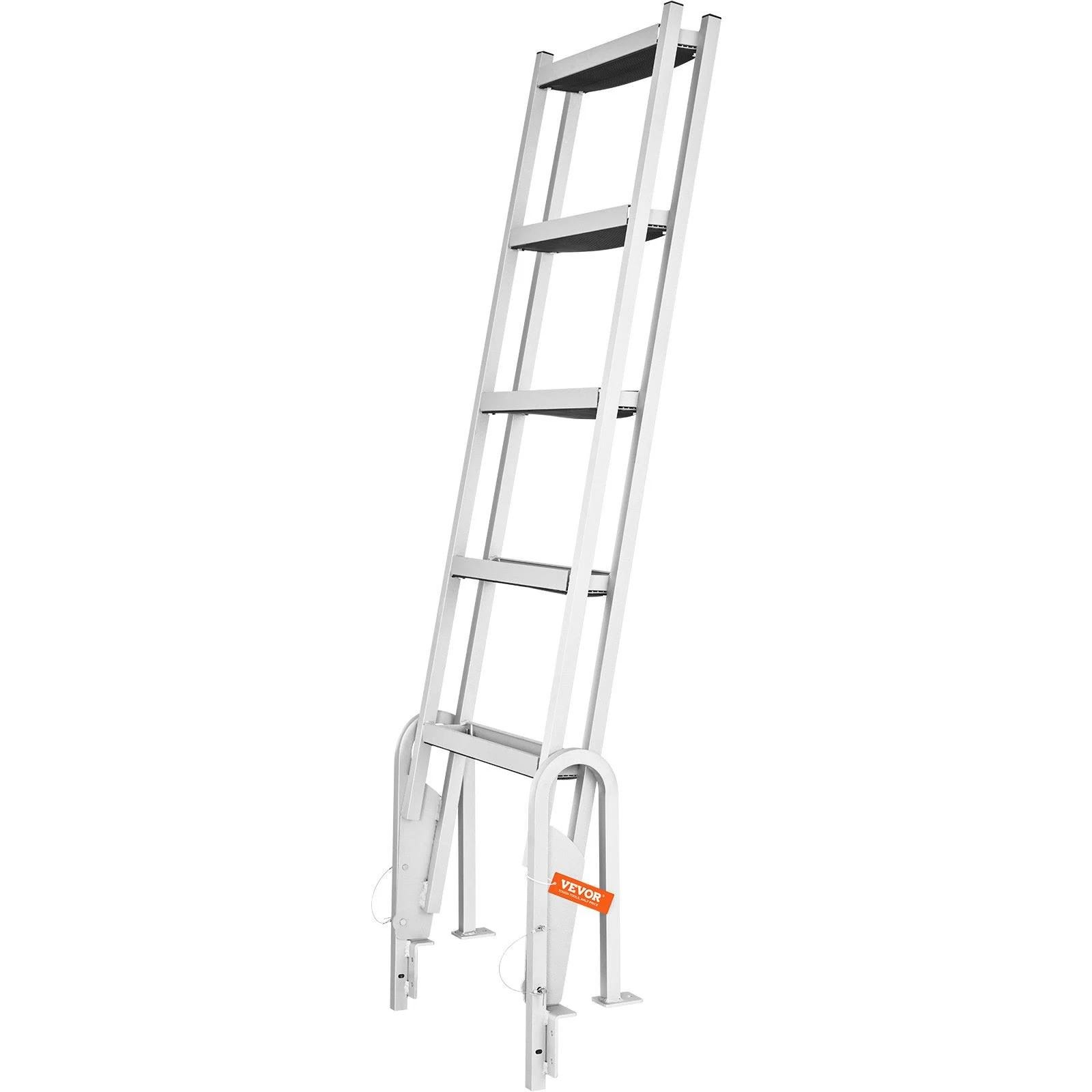 VEFOR 5-Step Aluminum Dock Ladder with Nonslip Rubber Mat | Image