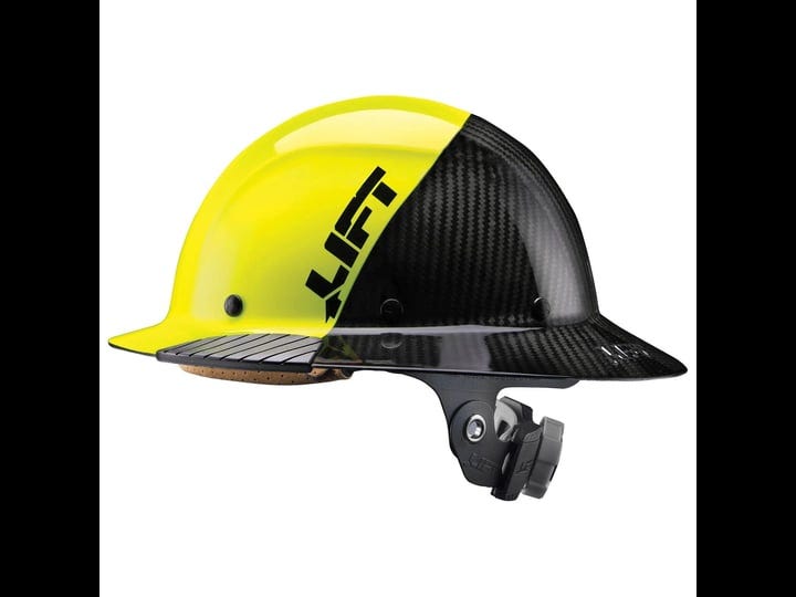 lift-safety-dax-fifty-50-carbon-fiber-full-brim-hardhat-hi-vis-yellow-black-mens-size-one-size-1