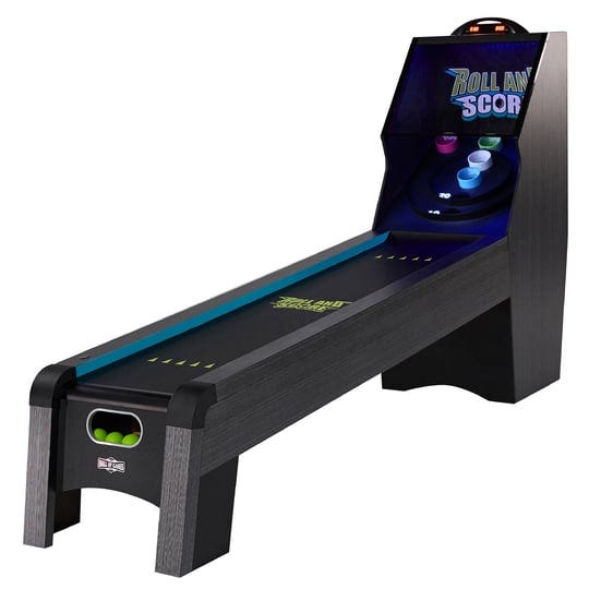 hall-of-games-9-ft-roll-and-score-game-with-led-lights-and-electronic-scorer-1