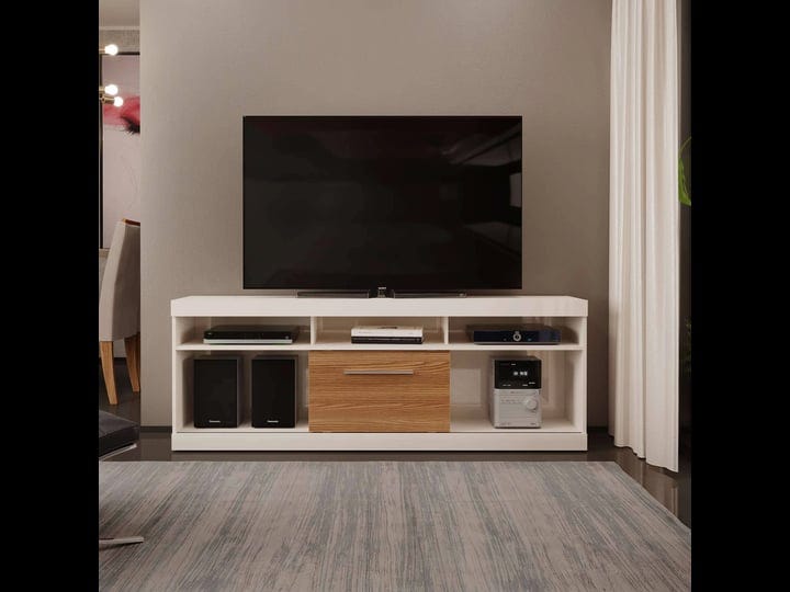 71-inch-tv-stand-with-open-compartments-and-sliding-door-off-white-and-oak-1