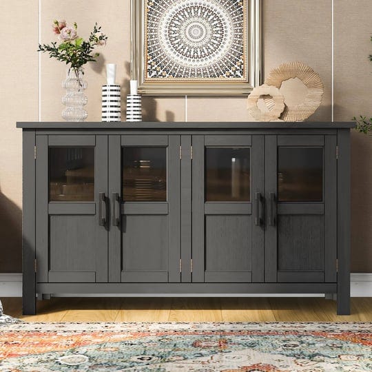 merax-farmhouse-sideboard-buffet-cabinet-with-storage-4-door-wood-cupboard-w-adjustable-shelves-cons-1