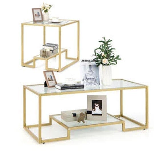 gcp-products-coffee-table-set-of-2-modern-glass-coffee-table-accent-table-for-living-room-1