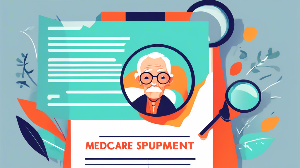 An elderly person holding a magnifying glass up to a confusing document with the words Do Medicare Supplement Premiums Increase With Age? written largely across the top.