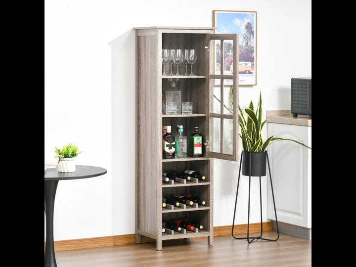 homcom-tall-wine-cabinet-bar-display-cupboard-with-12-bottle-wine-rack-glass-door-and-3-storage-comp-1