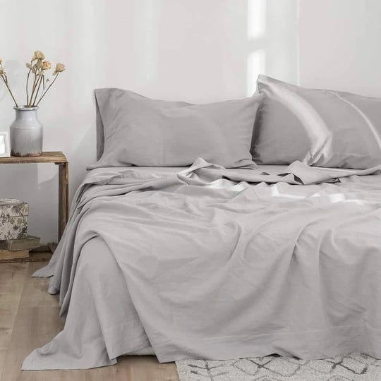 simpleopulence-belgian-linen-sheet-set-4pcs-stone-washed-solid-colorqueengrey-1