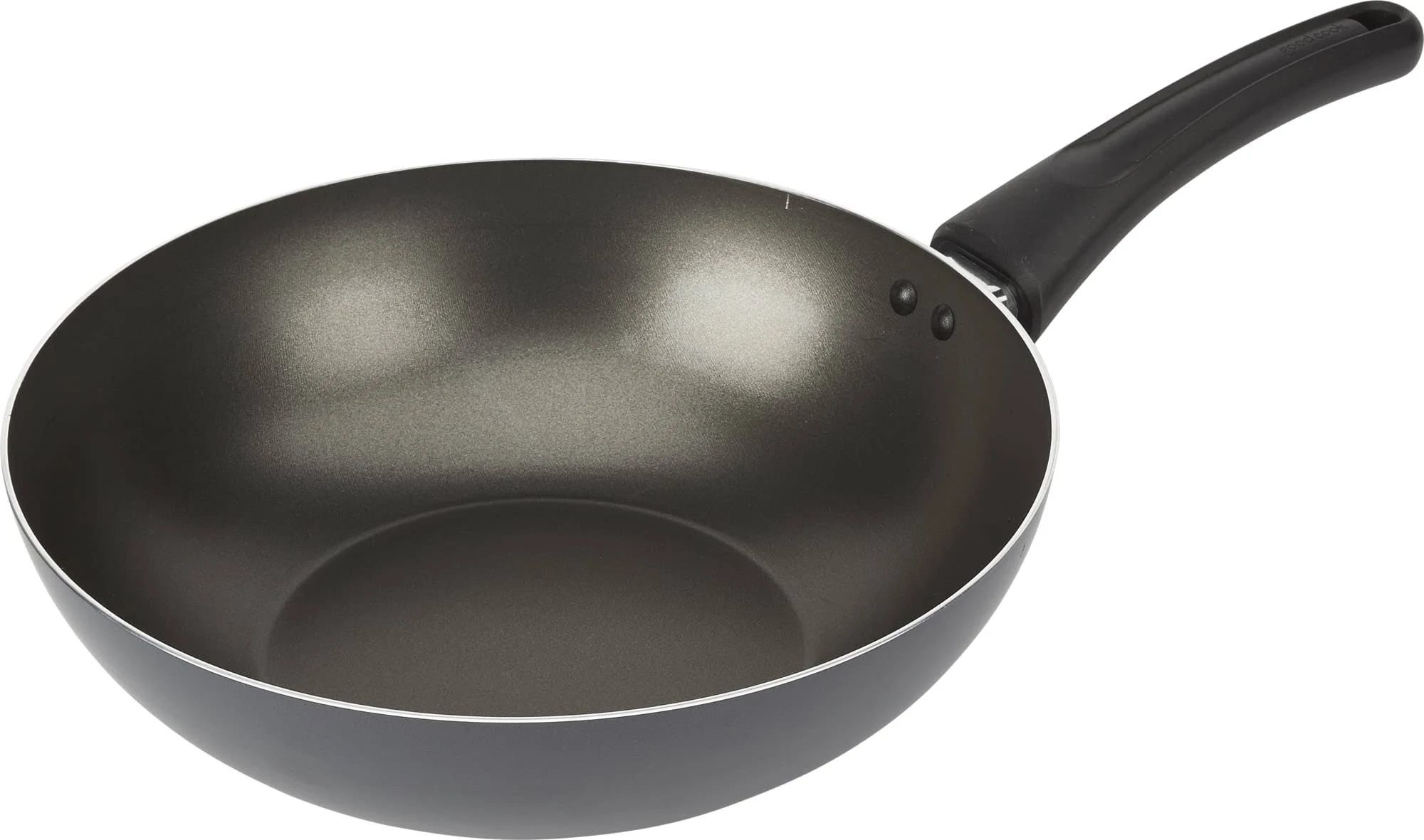 11-inch Non-Stick Wok Pan with Charcoal Lacquer Exterior and Flame Guard Handle | Image