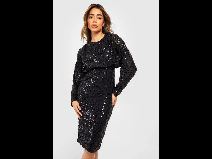 boohoo-sequin-batwing-midi-dress-black-size-12-1