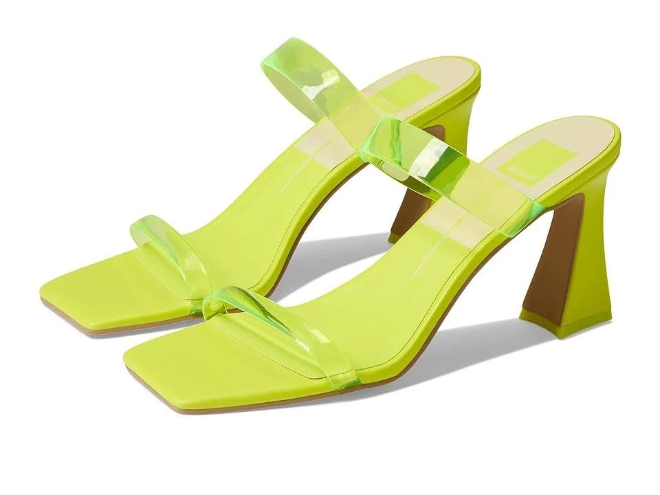 Trendy Neon Lime Vinyl Heels from Dolce Vita | Image