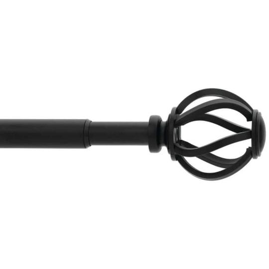 48-in-84-in-telescoping-5-8-in-cage-finial-single-curtain-rod-kit-in-matte-black-1