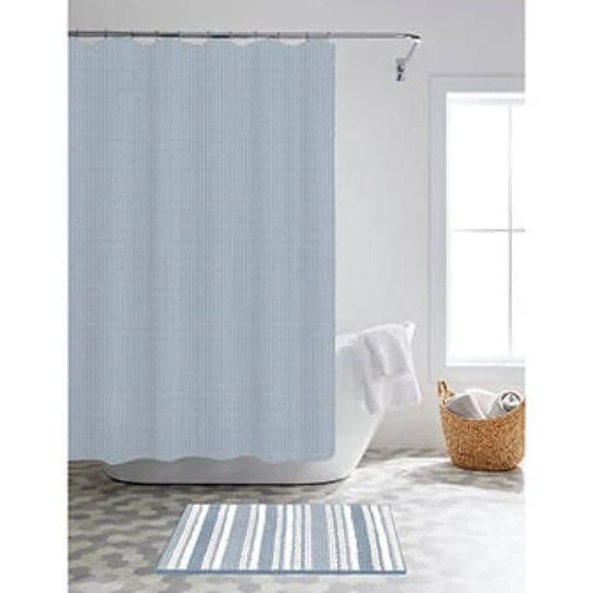 light-blue-14-piece-shower-curtain-stripe-noodle-bath-rug-set-1