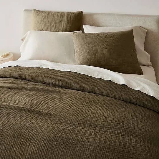 dreamy-gauze-cotton-king-cal-king-2-king-shams-duvet-set-dark-olive-west-elm-1