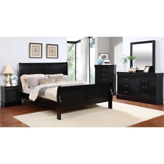 bella-esprit-queen-size-sleigh-bed-black-1