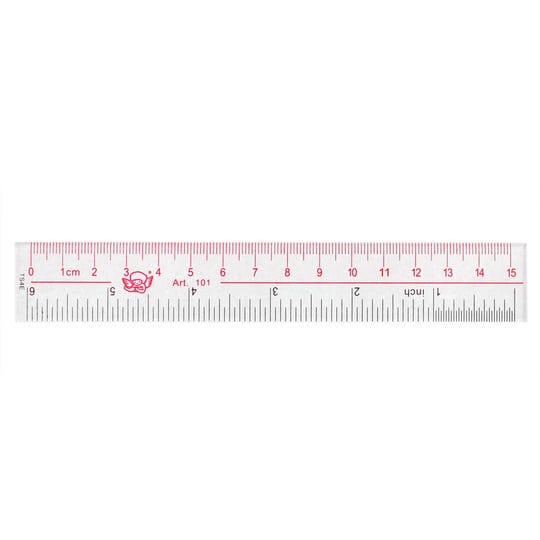 students-plastic-15cm-6-inch-range-straight-ruler-measuring-tool-clear-1