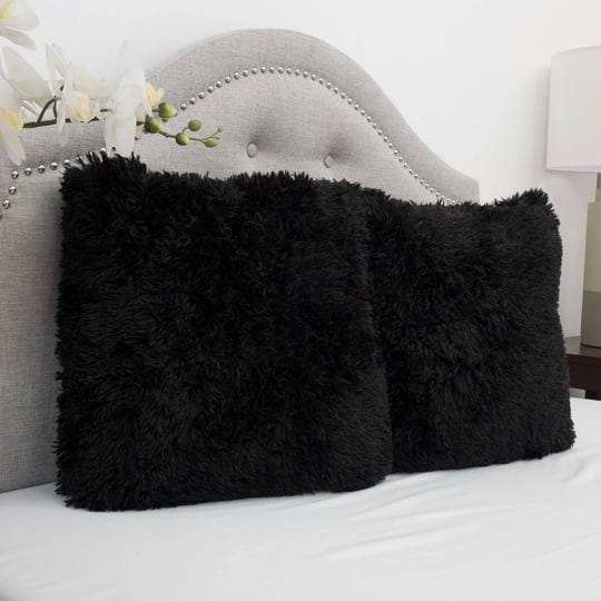 sweet-home-collection-faux-fur-18-inch-decorative-throw-pillows-set-of-2-size-18-x-18-black-1