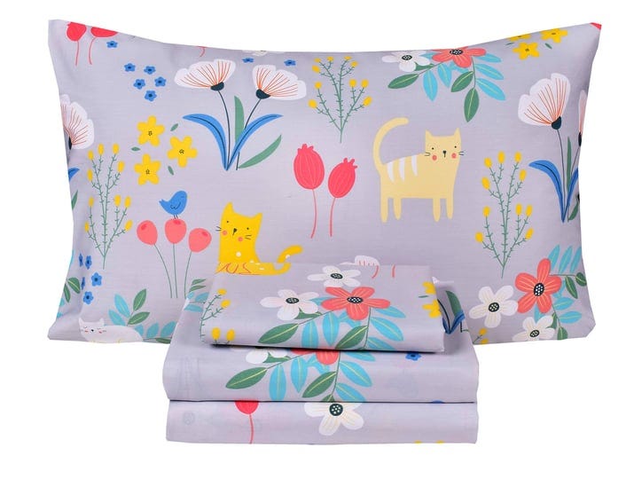 kitty-cats-flowers-girls-100-cotton-kids-full-bed-sheet-set-flat-sheet-fitted-sheet-pillowcase-4-pcs-1