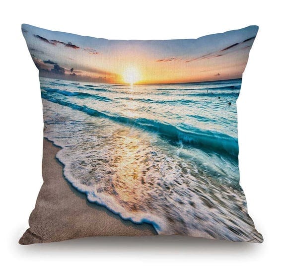 tssohu-tropical-sea-beach-ocean-waves-pillow-cover-18x18-inch-seaside-scene-island-hawaiian-sunrise--1